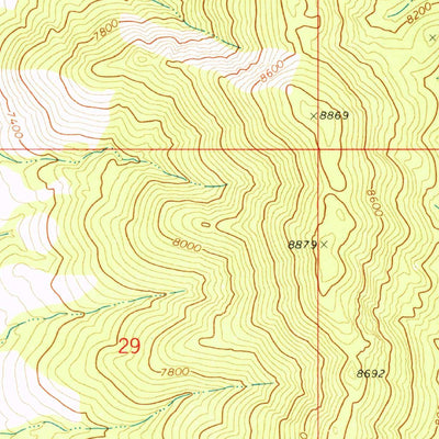 United States Geological Survey Mosquito Creek, NV (1971, 24000-Scale) digital map