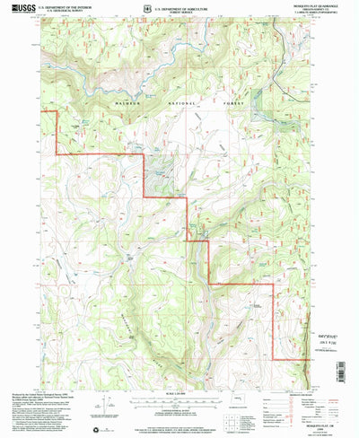 United States Geological Survey Mosquito Flat, OR (1999, 24000-Scale) digital map