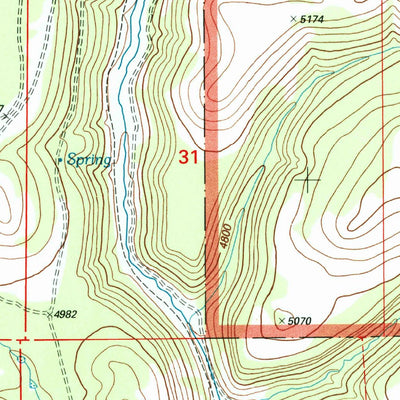 United States Geological Survey Mosquito Flat, OR (1999, 24000-Scale) digital map