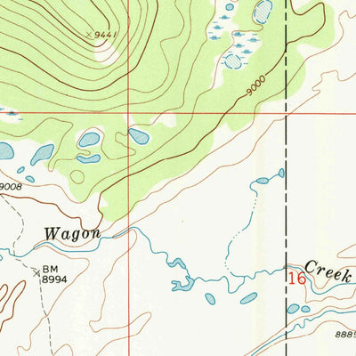 United States Geological Survey Mosquito Lake, WY (1967, 24000-Scale) digital map