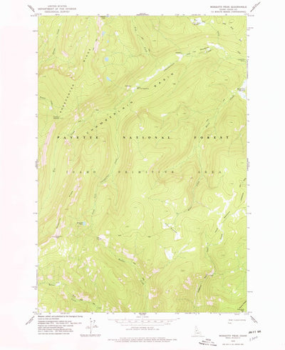 United States Geological Survey Mosquito Peak, ID (1978, 24000-Scale) digital map