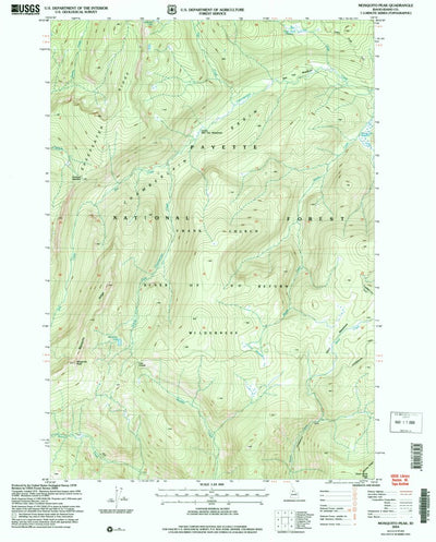 United States Geological Survey Mosquito Peak, ID (2004, 24000-Scale) digital map