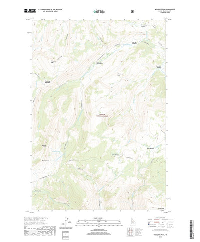 United States Geological Survey Mosquito Peak, ID (2020, 24000-Scale) digital map