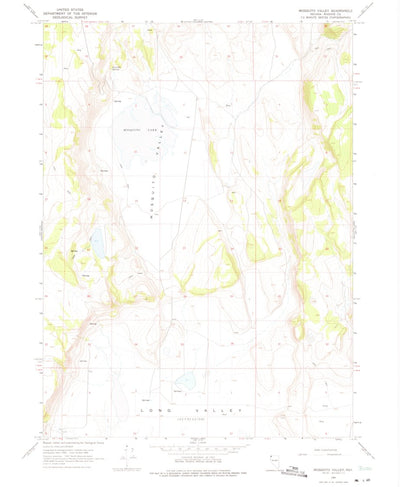 United States Geological Survey Mosquito Valley, NV (1966, 24000-Scale) digital map