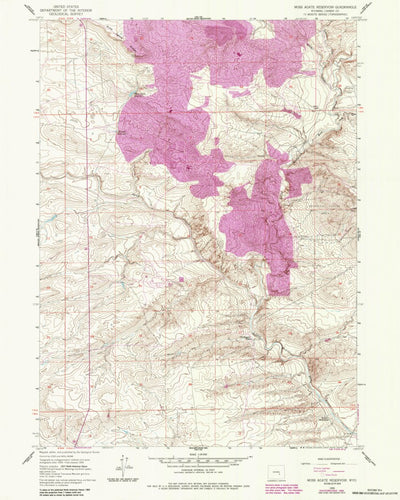 United States Geological Survey Moss Agate Reservoir, WY (1959, 24000-Scale) digital map
