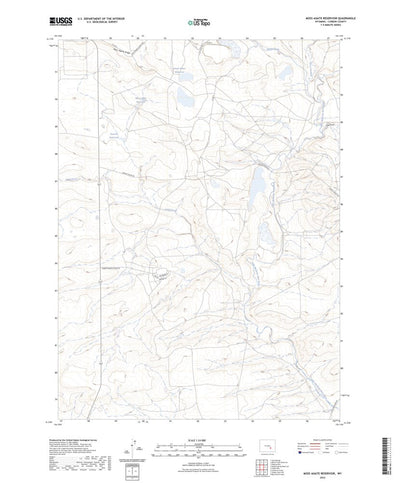 United States Geological Survey Moss Agate Reservoir, WY (2023, 24000-Scale) digital map