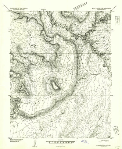 United States Geological Survey Moss Back Butte, UT (1954, 24000-Scale) digital map