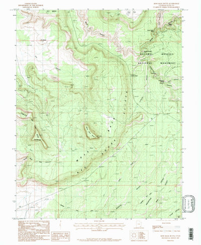 United States Geological Survey Moss Back Butte, UT (1987, 24000-Scale) digital map