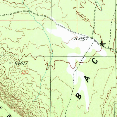 United States Geological Survey Moss Back Butte, UT (1996, 24000-Scale) digital map