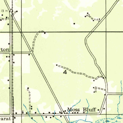 United States Geological Survey Moss Bluff, LA (1935, 31680-Scale) digital map