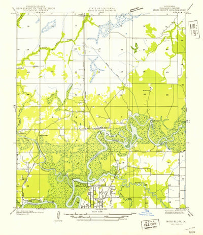 United States Geological Survey Moss Bluff, LA (1947, 31680-Scale) digital map