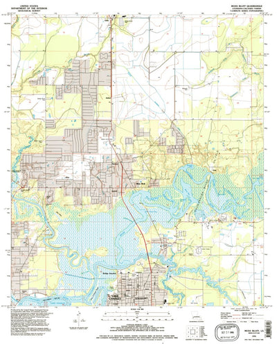United States Geological Survey Moss Bluff, LA (1994, 24000-Scale) digital map