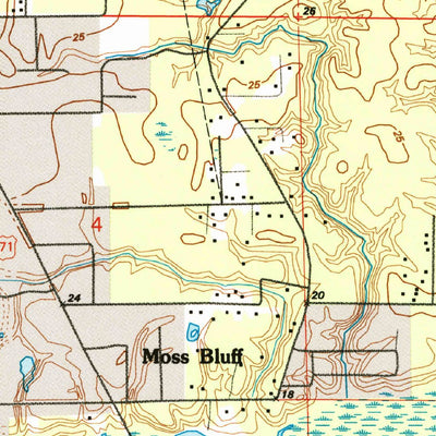 United States Geological Survey Moss Bluff, LA (1994, 24000-Scale) digital map
