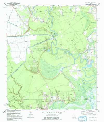 United States Geological Survey Moss Bluff, TX (1993, 24000-Scale) digital map