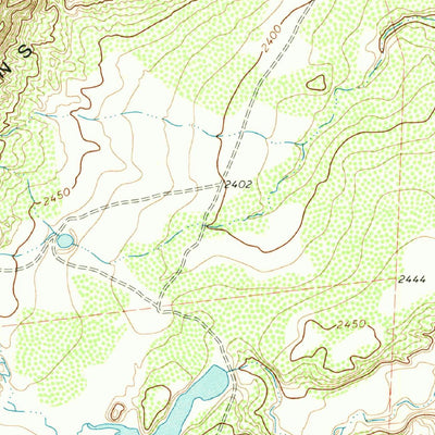 United States Geological Survey Moss Creek Lake, TX (1971, 24000-Scale) digital map