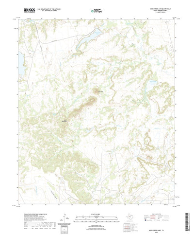 United States Geological Survey Moss Creek Lake, TX (2022, 24000-Scale) digital map