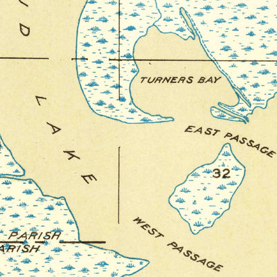 United States Geological Survey Moss Lake, LA (1946, 31680-Scale) digital map