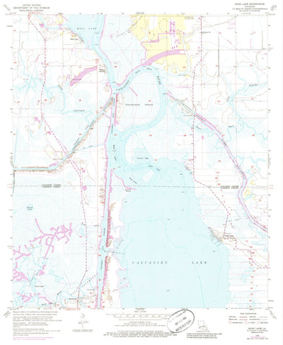 United States Geological Survey Moss Lake, LA (1955, 24000-Scale) digital map
