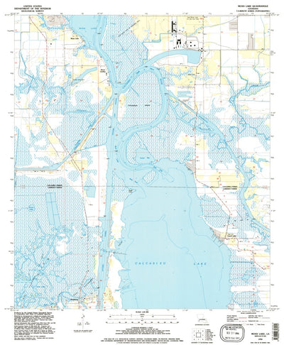 United States Geological Survey Moss Lake, LA (1994, 24000-Scale) digital map