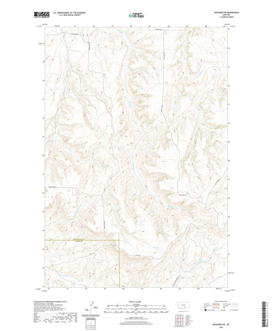 United States Geological Survey Mossmain SW, MT (2020, 24000-Scale) digital map