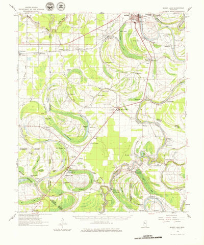 United States Geological Survey Mossy Lake, MS (1961, 62500-Scale) digital map