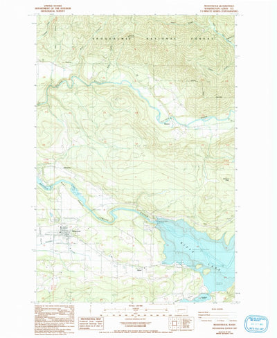 United States Geological Survey Mossyrock, WA (1987, 24000-Scale) digital map