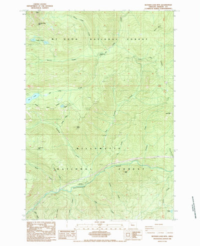 United States Geological Survey Mother Lode Mountain, OR (1985, 24000-Scale) digital map