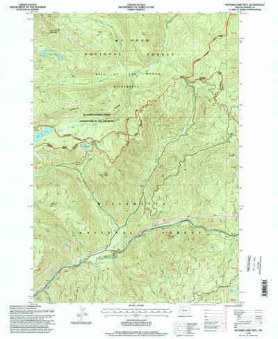 United States Geological Survey Mother Lode Mountain, OR (1994, 24000-Scale) digital map