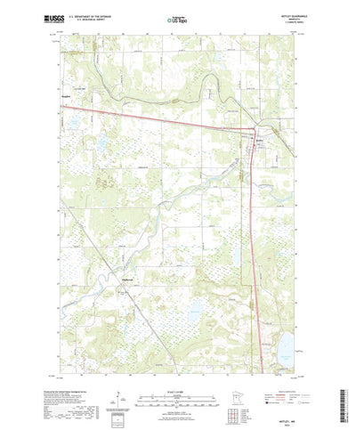 Motley, MN (2022, 24000-Scale) Map by United States Geological Survey ...