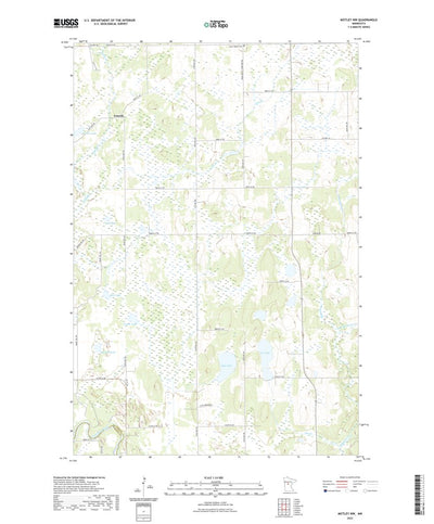 United States Geological Survey Motley NW, MN (2022, 24000-Scale) digital map
