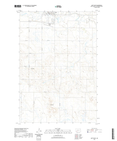 United States Geological Survey Mott SW, ND (2020, 24000-Scale) digital map