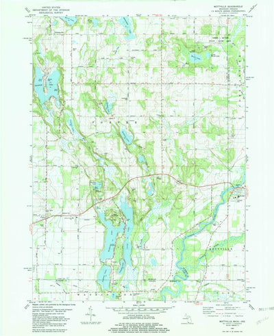 United States Geological Survey Mottville, MI-IN (1981, 24000-Scale) digital map