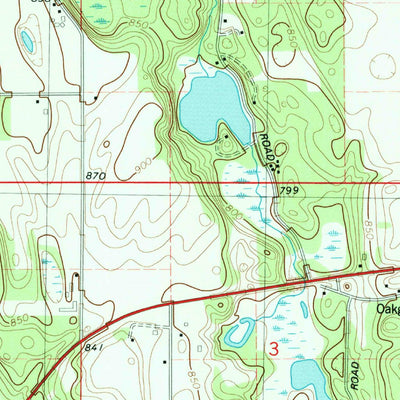 United States Geological Survey Mottville, MI-IN (1981, 24000-Scale) digital map