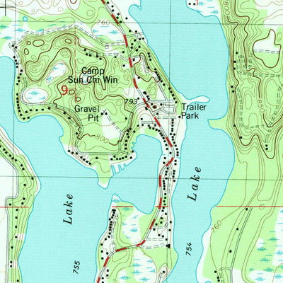 United States Geological Survey Mottville, MI-IN (1981, 24000-Scale) digital map