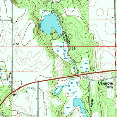 United States Geological Survey Mottville, MI-IN (1992, 24000-Scale) digital map