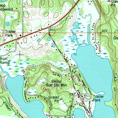 United States Geological Survey Mottville, MI-IN (1992, 24000-Scale) digital map