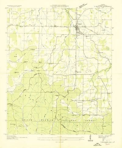 United States Geological Survey Moulton, AL (1935, 24000-Scale) digital map