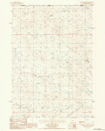 United States Geological Survey Moulton Creek, WY-MT (1984, 24000-Scale) digital map