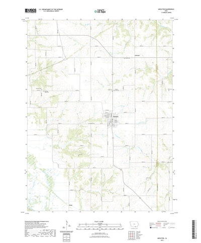 United States Geological Survey Moulton, IA (2022, 24000-Scale) digital map