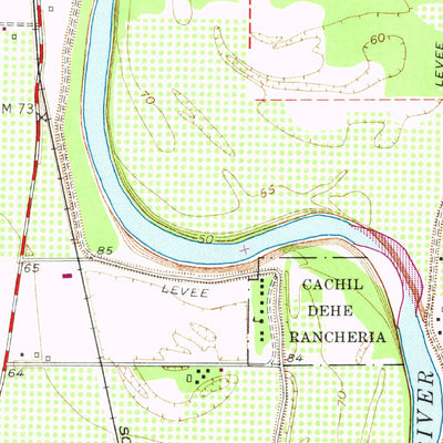 United States Geological Survey Moulton Weir, CA (1952, 24000-Scale) digital map