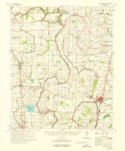 United States Geological Survey Mound Bayou, MS (1968, 62500-Scale) digital map