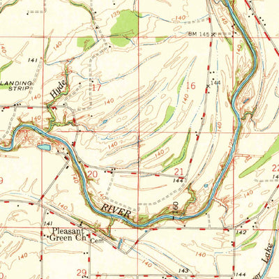 United States Geological Survey Mound Bayou, MS (1968, 62500-Scale) digital map