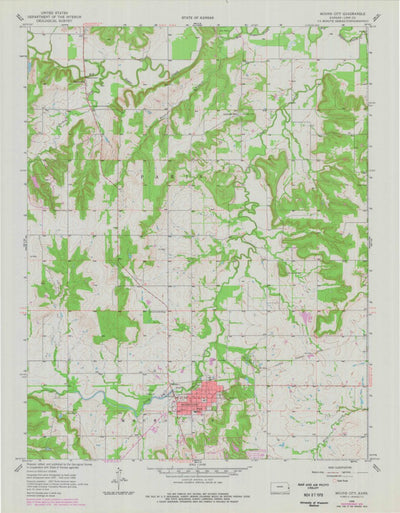 United States Geological Survey Mound City, KS (1958, 24000-Scale) digital map