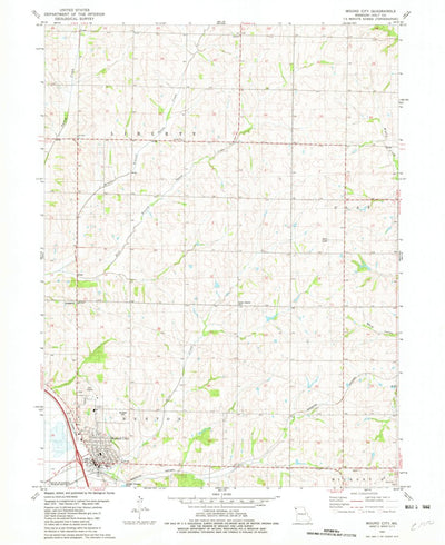 United States Geological Survey Mound City, MO (1981, 24000-Scale) digital map