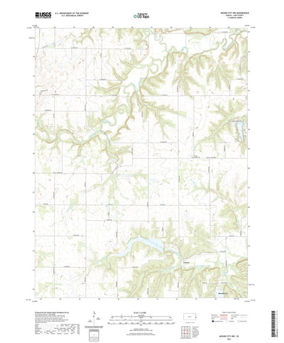 United States Geological Survey Mound City NW, KS (2022, 24000-Scale) digital map