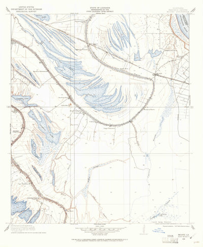 United States Geological Survey Mound, LA-MS (1909, 24000-Scale) digital map