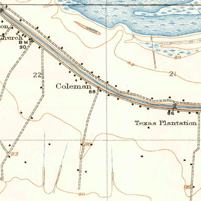 United States Geological Survey Mound, LA-MS (1910, 31680-Scale) digital map