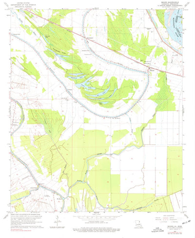 United States Geological Survey Mound, LA-MS (1963, 24000-Scale) digital map