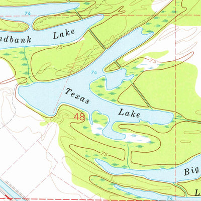 United States Geological Survey Mound, LA-MS (1963, 24000-Scale) digital map