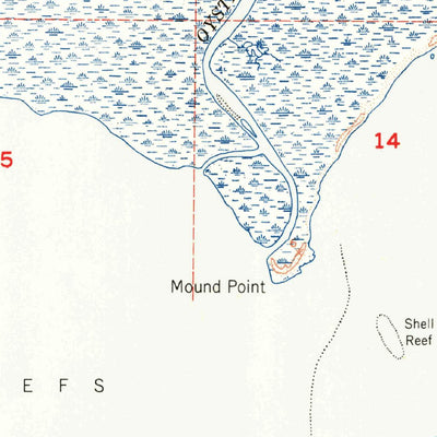 United States Geological Survey Mound Point, LA (1951, 24000-Scale) digital map
